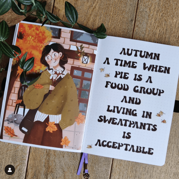a fall quote page